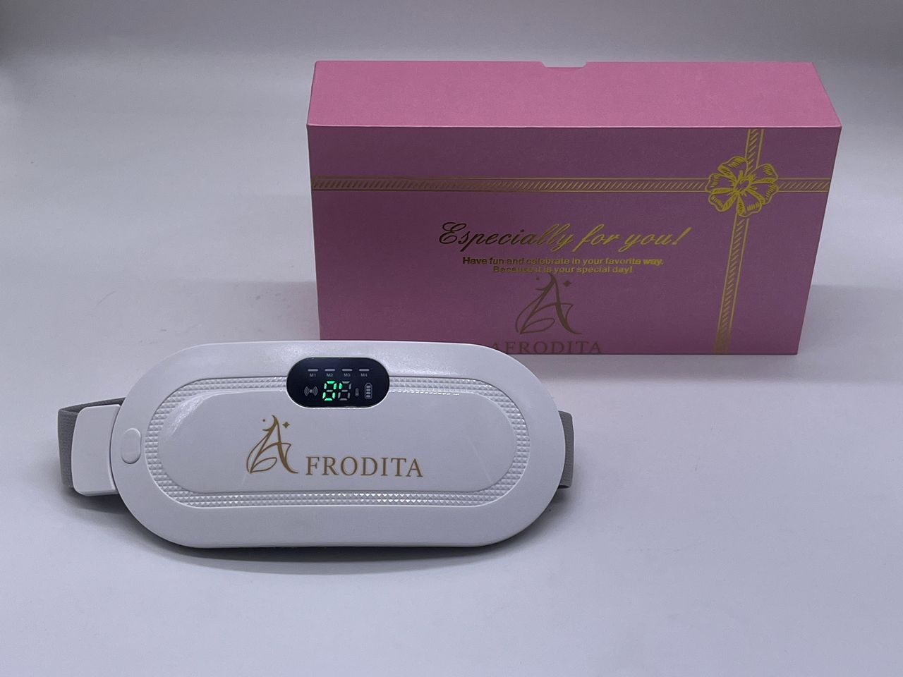 Cinturón de alivio para dolor menstrual con calor y masajes